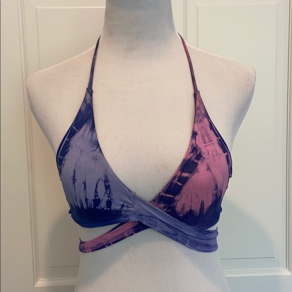Charmosa Tye Die Wrap Bikini Top - Picture 3 of 8
